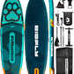 Bigfly 11'6×35" Super Wide Inflatable Stand Up Paddle Board, Ultra Stable Wide SUP for 2+1 People/Family/Big Size, 100L Backpack, All-Round Sup Board, US Big Fin