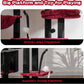 Gothic Cat Tree, Cat Tower for Large Cats with 2 Big Platforms, 2 Baskets, condo and Toys, 63" Cat Scratching Posts for Indoor Cats, Black and red GCT020BR