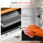 Nuwave Brio 15.5Qt 10-IN-1 Air Fryer Rotisserie Oven, XL Family Size, Even & Crisp AirFry, Reheat, Roast, Dehydrate for Quick Meals, 50°-425°F Control, 100 Presets & 50 Memory, Dishwasher-Safe, 1800W