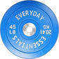 2-Inch Olympic Bumper Plates, Perfect Weight Plates for Weightlifting and Strength Training, Multiple Weights Available