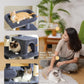 PETEPELA 45.7" Cat Tree for Indoor Cats, 5-Level Cat Tower for Large Cats with Metal Frame Large Hammock (17.3"x15.3"), Cat Condo with (18.5"x13") Big Top Perch & 4 Sisal Covered Scratching Post Dark