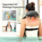 Snailax Cordless Neck Shoulder Massager with Soothing Heat, Upgarded 4D Deep Tissue Kneading, Shiatsu Back Massager Pillow for Neck, Traps, Back, Gifts for Men Women Mom Dad