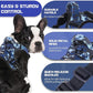 BUMBIN Dog Harness for Large Dogs, No Pull Adjustable No Choke Pet Vest with Dog Leash Fit Smart Reflective Pet Walking Harness for Training Easy Control Soft Handle Blue Camo M