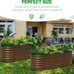 SnugNiture Galvanized Steel Raised Garden Bed, 6x2x2 ft, Outdoor Oval Deep Root Planter Box for Growing Vegetables, Flowers and Fruits