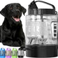 Dog Water Bottle Travel Bowl, 77oz Large Portable Dog Water Bowl Dispenser, Leakproof Pet Drinking Bottle Dispenser for Hiking Camping Walking Travelling Beach Car Trips, BPA Free, Black