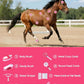 9PCS Horse Grooming Kit Curry Comb Sweat Scraper Horse Bathing Supplies Grooming Tools with Storage Bag Pink Garnet