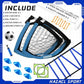 Kids Soccer Goal for Backyard, 6x4 9x5 FT Portable Soccer Nets Pop Up with Ball, Agility Ladder, Cones, Target & Carry Bag for Toddler Youth Outdoor Indoor Training Practice Sports Games Play