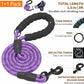 Haapaw Essential Dog Harness, No Pull Pet Vest with 3 Leash Clips, No Choke, Reflective, Adjustable and Padded, for Easy Walking and Training for Medium Dogs(M, Purple)