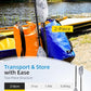 OCEANBROAD Kayak Paddle 86in/218cm, 90.5in/230cm Alloy Shaft 2-Piece Floatable Kayak Oar for Kayaking Canoeing Boating