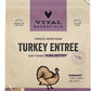 Vital Essentials Freeze Dried Raw Cat Food, Turkey Mini Patties Entree, 8 oz