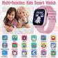 Kids Smart Watch Gift for Girls Ages 3-12, IP67 Waterproof, 32 Puzzle Games, HD Touchscreen Dual Camera Vedio Pedometer Music Player, Kids Watch Toy Birthday Gifts for Girls Ages 5 6 7 8 9 10 (Pink)
