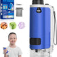 Portable Handheld Mini Microscope for Kids, 100x-250x Zoom with LED Lights, Alloy Pocket Microscope for Boys & Girls, Educational Science Kit (Blue)