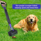 Pooper Scooper with Bags, 28" Long Handle Dog Poop Scooper for Large Medium Small Dogs, Durable Spring and High Strength Material Foldable Waste Pickup Tool for Easy Grass and Gravel Pick Up, Blue