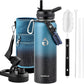 40oz Insulated Water Bottle, Triple Wall Vacuum Stainless Steel Water Bottles - Keeps Cold 48H, Reusable Metal water flask Jug for Gym, Sports, Camping, Hiking,Travel, Midnight Blue Speckle