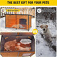 Aivituvin Extra Large Dog House Outdoor Heated Dog Kennel with Insulation Liner for Winter Strong Iron Frame Insulated Dog Cage with Heater,59"