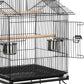 Yaheetech Budgie Cage 55-inch Rolling Standing Triple Roof Medium Parrot Cage Pet Bird Cage with Detachable Stand for Cockatiels Sun Parakeets Green-cheeked Conures Macaw