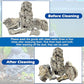 PINVNBY Natural Seiryu Stones, Aquariums Slate Stone Decorative Rocks for Fish Tank, Terrariums, Paludarium, Vivariums, Reptile and Amphibian Enclosures, Aquascaping (4.5lb)