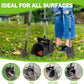 SCENEREAL Dog Pooper Scooper for Yard, Dog Poop Trash Can Outside Swivel Bin Rake Spade Kit for Large Medium Small Dogs with 40 Waste Bags, Extra Long 45" Metal Handle,Portable Scooper for Outdoor