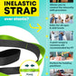 Stretching Strap with Loops - Non Elastic Stretch Band for Physical Therapy, Yoga Strap for Stretching Equipment, Stretch Bands for Exercise and Flexibility - Fascia, Hamstring & Leg Stretcher Belt