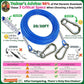 Dog Tie Out Cable and Stake for Yard,(up to 200lbs) 360°Swivel Dog Run Anchors- No Tangle,with 20FT Heavy Duty Tie Out Cable,Runner for Yard,Ideal for Outdoor Camping