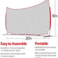 20x10ft Sports Net | 200 SQ feet of Protection | Multi Sport Netting Barrier, Sports Net, Baseball Netting Backstop | Perfect for Golf, Baseball, Basketball, Soccer, Lacrosse, Hockey