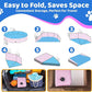 2025 Updated Foldable Dog Pool, 71" x 12" Kiddie Pool with Hard Plastic, Non-Slip Dog Bath Tub for Outdoor Backyard, Collapsible Dog Swimming Pool for Kids Dogs Pets (Pink)