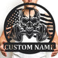 Gym Metal Sign Personalized Custom Name Fitness Decor for Home Workout Room, Powerlifting Garage Center Motivational Wall Art, Gift for Women, Men, Dad, Papa, Grandpa, Mother, Sister, Girls