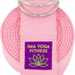 Adaptive Yoga Strap, Stretching Strap, 2 Inches Wide, 100% Naturally Soft Cotton, Steel D-Rings, Includes Natural Cotton Drawstring Storage Pouch and Instructional E-Book