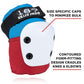 187 Killer Pads Knee Pads, Elbow Pads Combo Pack, Red/White/Blue, Large/X-Large