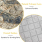 BNOSDM Rabbit Grinding Claw Pads 2Pack Bunny Scratch Foot Pads Natural Hamster Lava Stone for Teeth Grinding White Rabbit Scratching pad Chew Toy for Guinea Pig Ferret Chinchilla Mouse