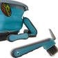 Collapsible Grooming Kit 10 Liter Bucket and 5 Grooming Tools by Southwestern Equine (Turquoise)