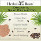 Herbal Roots Organic Saw Palmetto Capsules | 1,000mg per Serving | 60 Organic Vegan Capsules