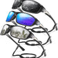 3 Pack Polarized Sports Sunglasses for Men, Mens Sunglasses Wrap Around UV400 Protection for Cycling Fishing Driving