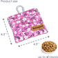 Dog Treat Pouch, Small Cotton Pocket Sized Training Holder, Hand Free Walking Fanny Bag with Carabiner, Self-Closing Pet Feed Snack Reward, Behavior Aids for Puppy Travel or Outdoor Use