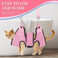 PatiencET Dog Grooming Hammock, Pet Grooming Hammock for Cats & Dogs with Security Strap, Dog Sling for Nail Trimming with Nail Clippers/Trimmer, Nail File, Pet Comb(Pink XS)