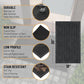 Indoor/Outdoor Hose-Wash Lines Design Non-Slip Rubber 18" x 30" Modern Entryway Mat for Entryway, Patio, Backyard, Garage, 18" x 30", Black Lines