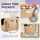 Pawaboo Dog Purse Carrier for Small Dogs with Pocket, Lightweight Dogs and Puppies Tote Bag Carrier, Dog Carriers Soft Sided for Puppy Cat Rabbit, Shopping Travel Puppy Carriers Under 11 LBS, Khaki