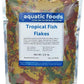Aquatic Foods Inc. Premium Community Tropical Fish Flakes. All-Around Flakes for Tetras, Livebearers, Anglefish, Cichlids, Goldfish, Guppies 2-Type Pellet Mix & 4-Type Wafers Included...1/2-lb Bag