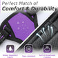 Eagloo Small Dog Harness No Pull, Service Vest with Reflective Strips and Control Handle, Adjustable and Comfortable for Easy Walking, No Choke Pet Harness with 2 Metal Rings, Purple, XS