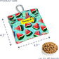 Dog Treat Pouch,Cotton Pocket Sized Training Holder, Hand Free Walking Funny Bag with Carabiner, Self-Closing Pet Feed Snack Reward, Behavior Aids for Puppy Travel or Outdoor Use（Watermelon）