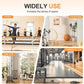 Hasipu 2 Pcs 48''x24'' Home Gym Mirror Large Full Length Wall Mounted Full Body Mirror for Yoga Dance Fitness Exercise Studio Bedroom Garage, Frameless Tempered Glass Workout Mirrors Black Rectangular