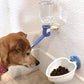 Choco Nose Patented Travel Crate No-Drip Water Bottle/Feeder and Detachable Food Dish Bowl Set for Dogs/Puppies/Cats/Rabbits and Other Small Sized Animals. 10.2 Oz. Nozzle 16mm, (C590 C607)