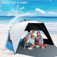 OutdoorMaster Beach Tent with Blackout Shelter Technology, Portable Beach Shade Sun Shelter Canopy for 4-6 Person with UPF 50+ UV Protection, Easy Setup Pop Up Tent Family Size