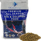 BIG Kahuna Koi Fish Food- 20lbs Koi Food – Made in The USA - Food Floating Pellets – 3/16" - 1/4" Pellet Size – 32% Protein Fish Food – Rich in Nutrients