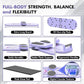 Pilates Board – Foldable Pilates Reformer with Resistance Bands, Bar & Travel Bag – Full-Body Strength & Ab Training Equipment for Women & Men, 15 in 1