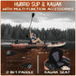 UPWELL 10'6"/11'/11'6" Inflatable Paddle Board, Stand Up Paddlboard for Youth & Adults, Stable Design, Premium SUP Accessories, Backpack, Leash, Hand Pump, Fins