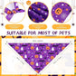 Abbylike 50 Pcs Halloween Dog Bandanas Bulk Pumpkin Bandanas for Dogs Triangle Kerchief Bibs Scarf Set for Pet Halloween Costume Photo Props Accessories Pet Shops, 25 Styles (25.6 x 17.7 x 17.7")