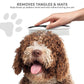 Poodle Pet Dog Combs for Grooming | 2 Pack | Stainless Steel Teeth Easily Remove Dirt | Proper Care Prevents Knots and Mats for Long and Short Haired Pets | Anti-Slip Comfort Grip Handle (Blue)