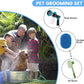 Dog Washing Hose Attachment, 10-in-1 Soap Sprayer Moden Garden Hose Nozzle with 100cc Soap Dispenser, Dog Wash Supplies with Dog Bath Brush & Pet Comb, Foam Gun Car Wash Sprayer (Blue)