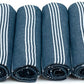 HAVLULAND Turkish Beach Towels Oversized -100% Turkish Cotton Super Soft Lightweight - Absorbent and Quick Drying Bath Towel - Sand Free Beach Towel - Turkish Towels for Adults (Teal, 6 Pack)
